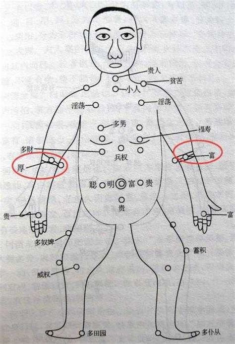 左手臂内侧有痣